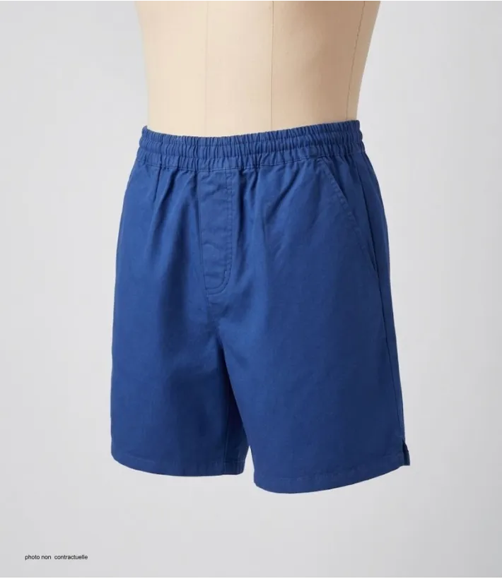 Short CHALLENGER BIVOUAC6 | Short homme élastique bleu coton