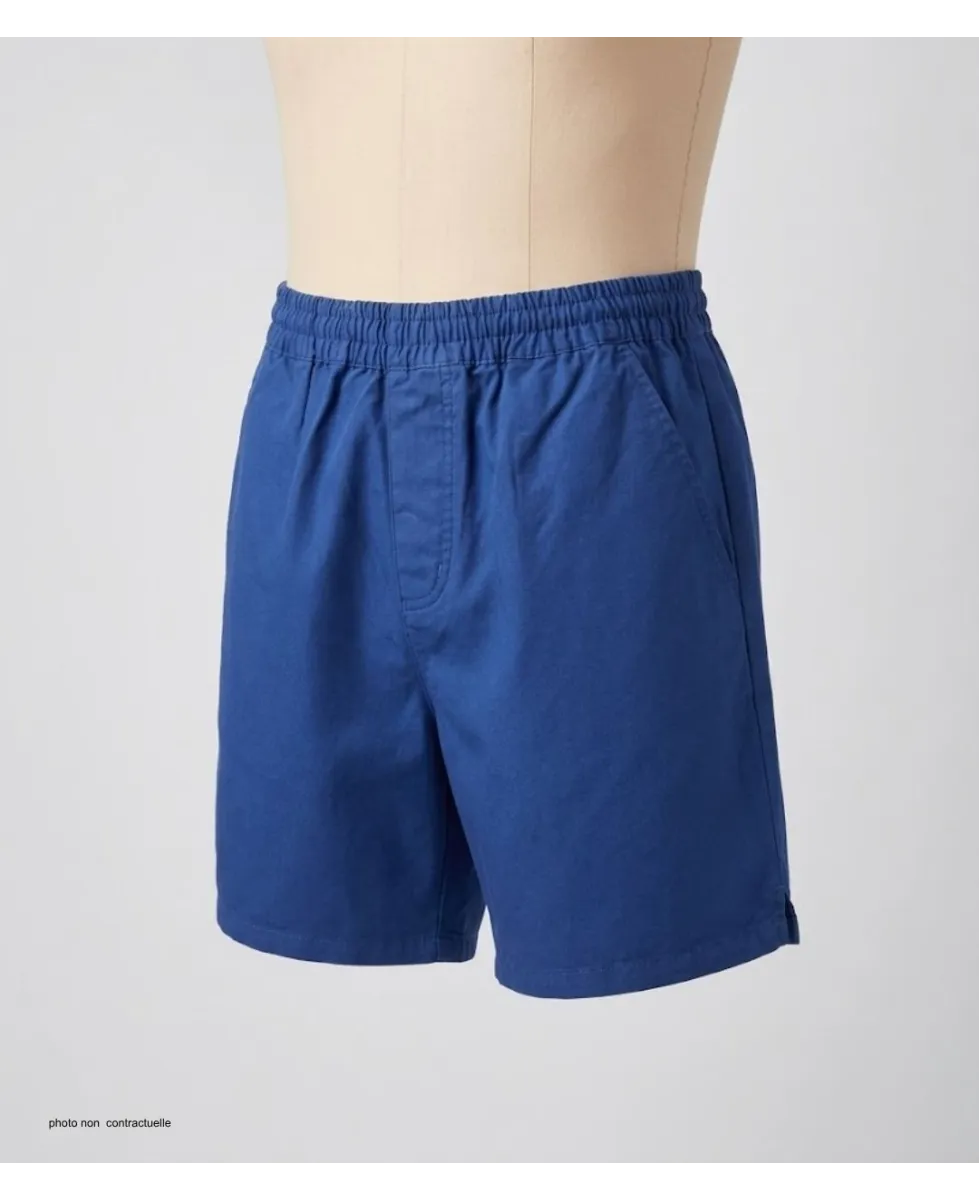 Short CHALLENGER BIVOUAC6 | Short homme élastique bleu coton