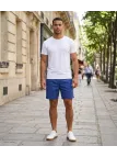 Short CHALLENGER BIVOUAC6 | Short homme élastique bleu coton