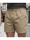 Short à 3 poches pour homme de la marque CHALLENGER modèle 710095U001 de couleur beige.