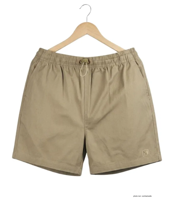 Short CHALLENGER 710095U001 | Short homme 3 poches beige coton