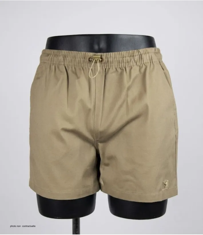 Short CHALLENGER 710095U001 | Short homme 3 poches beige coton