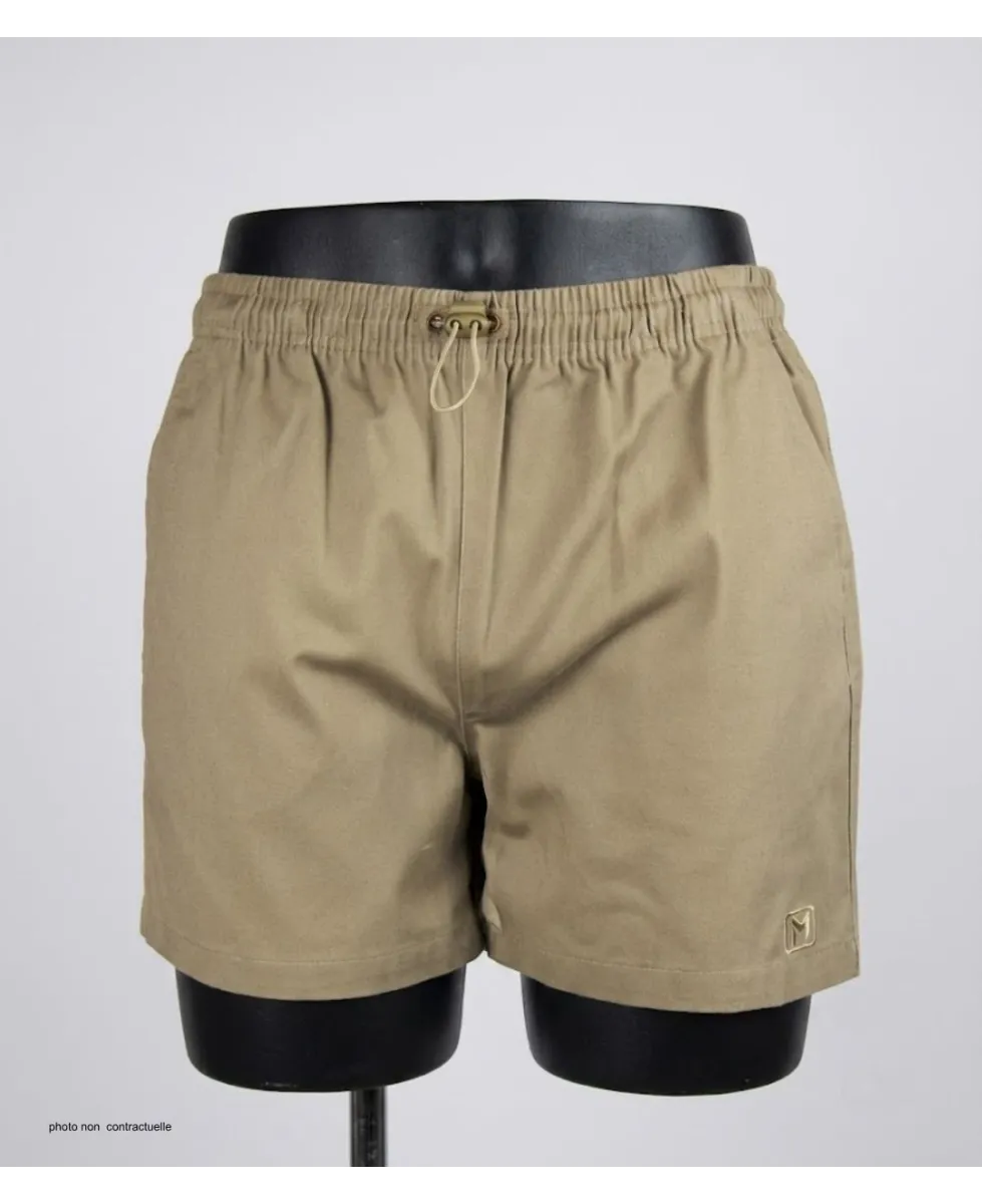 Short CHALLENGER 710095U001 | Short homme 3 poches beige coton