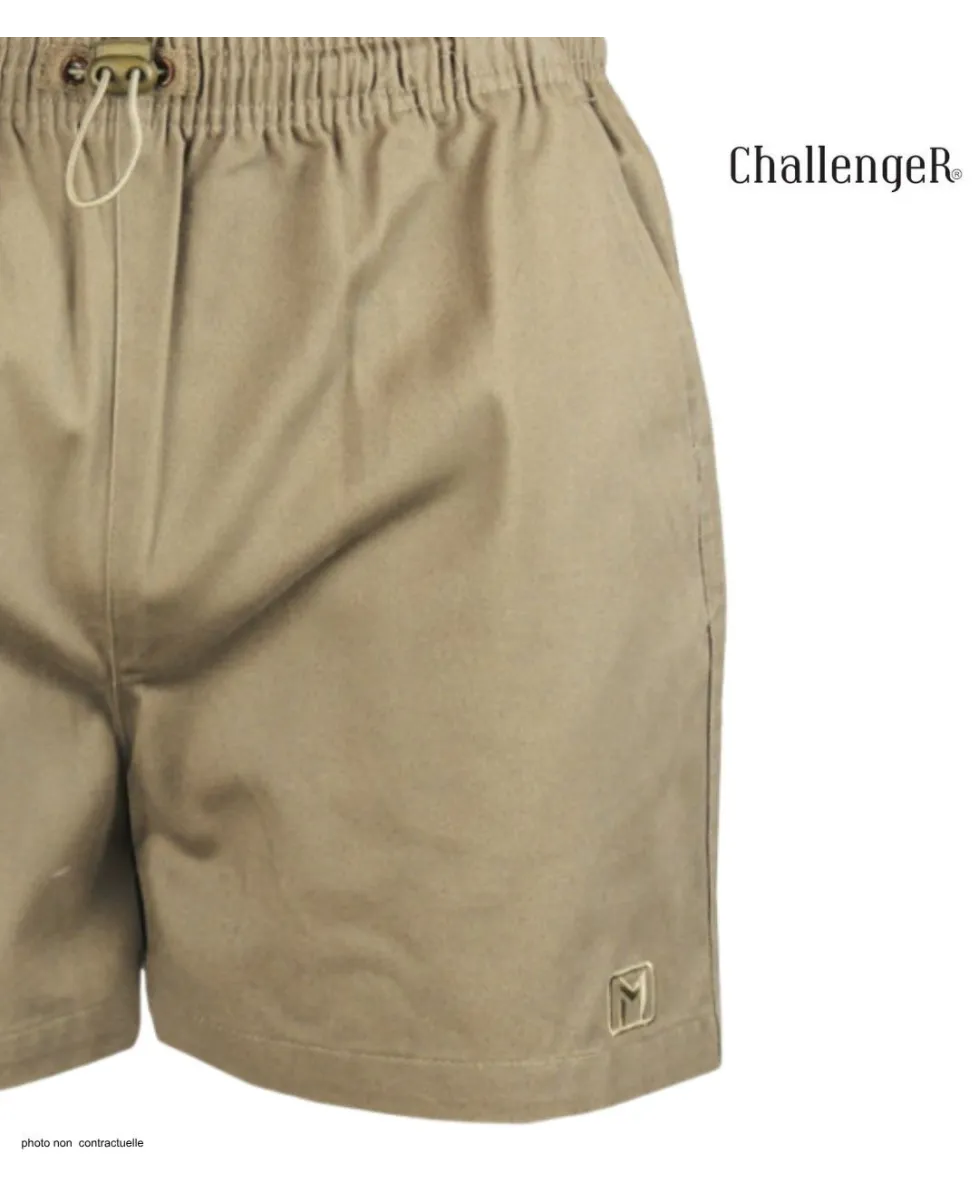 Short CHALLENGER 710095U001 | Short homme 3 poches beige coton