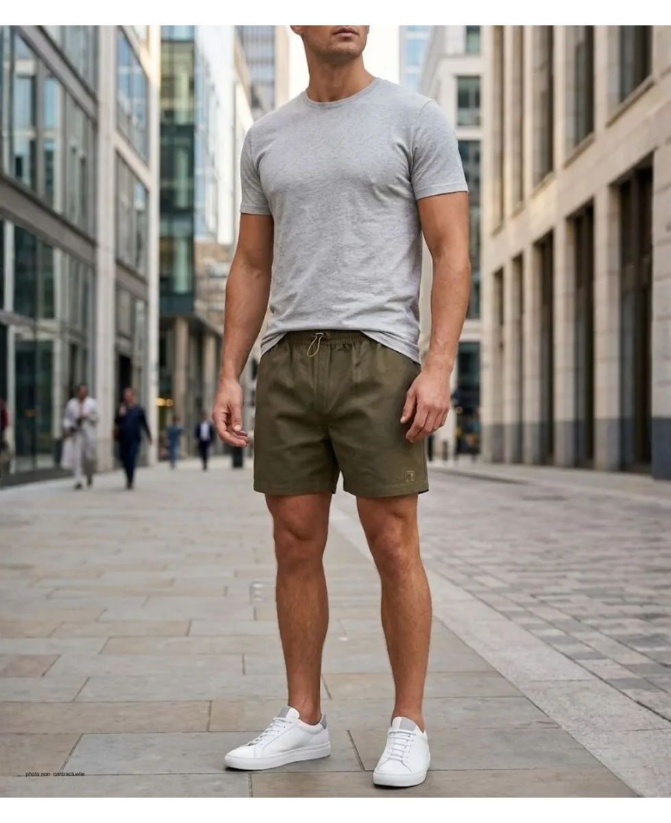 Short MAYFLOWER 710095U003 | Short homme 3 poches kaki