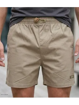Short à 3 poches bicolore pour homme de la marque MAYFLOWER modèle 710117U003 de couleur lierre et beige.