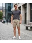 Short MAYFLOWER 710117U003 | Bermuda 3 poches lierre beige