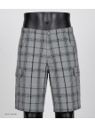 Bermuda homme Winchester INTACT3 à carreaux en coton gris