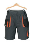 Bermuda de travail homme Terratrend 3231GN gris noir orange