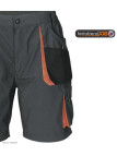 Bermuda de travail homme Terratrend 3231GN gris noir orange