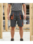 Bermuda de travail homme Terratrend 3231GN gris noir orange