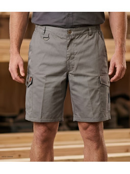 Bermuda de travail homme Worker SE7083 marron gris terre