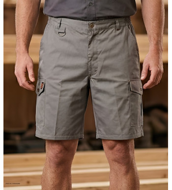 Bermuda de travail homme Worker SE7083 marron gris terre