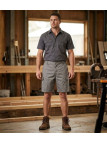 Bermuda de travail homme Worker SE7083 marron gris terre