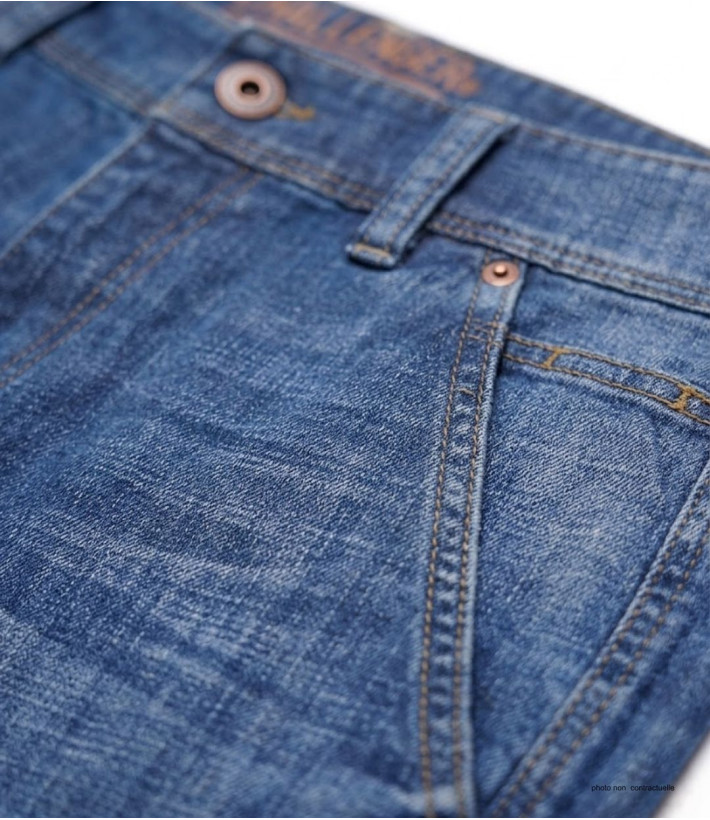 Bermuda en jean CHALLENGER IBIS2 - Short homme stretch bleu