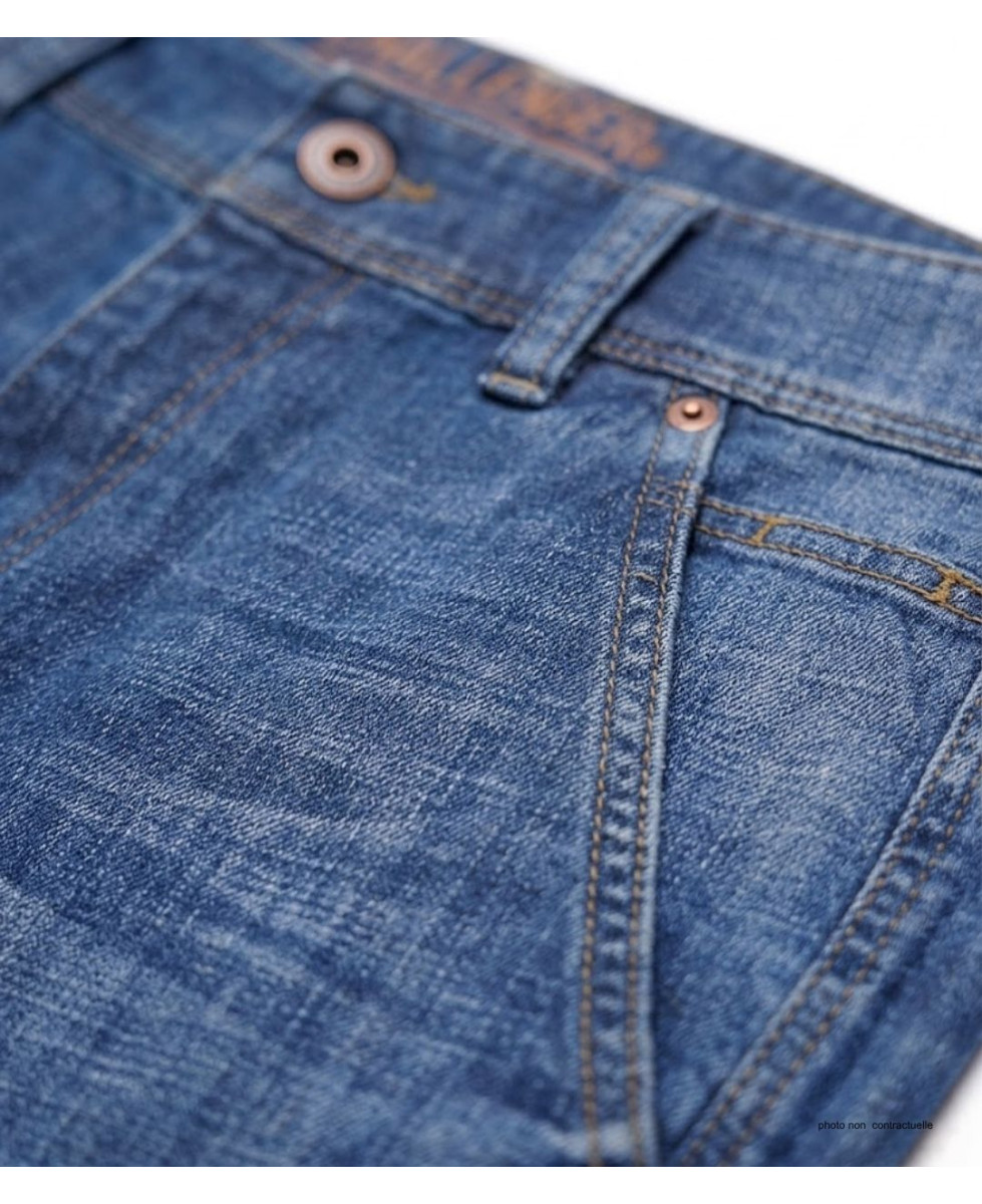 Bermuda en jean CHALLENGER IBIS2 - Short homme stretch bleu
