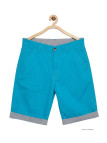 Bermuda uni avec revers CHALLENGER IBIZA1 - Short 100% coton bleu