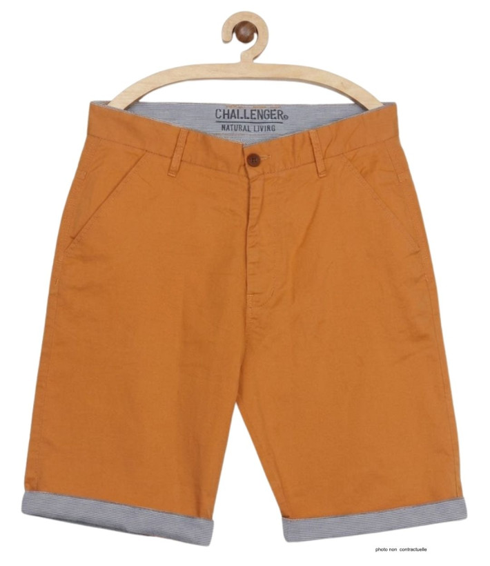 Bermuda uni avec revers CHALLENGER IBIZA2 - Short coton orange