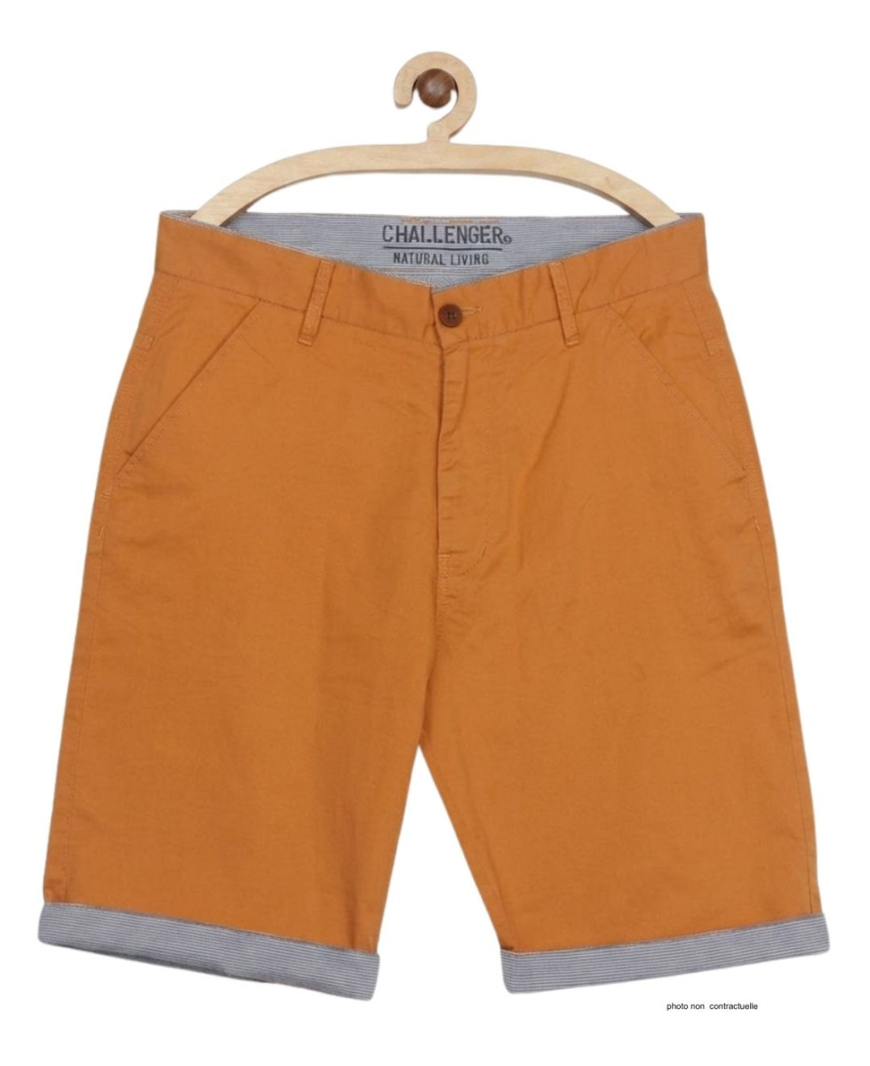 Bermuda uni avec revers CHALLENGER IBIZA2 - Short coton orange