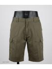 Bermuda cargo multipoches CHALLENGER ICARE - Short coton canvas marron