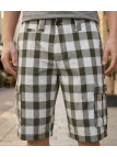 Bermuda pour homme de marque WINCHESTER modèle IDRA1B de couleur blanc avec motif à carreaux et poches latérales.