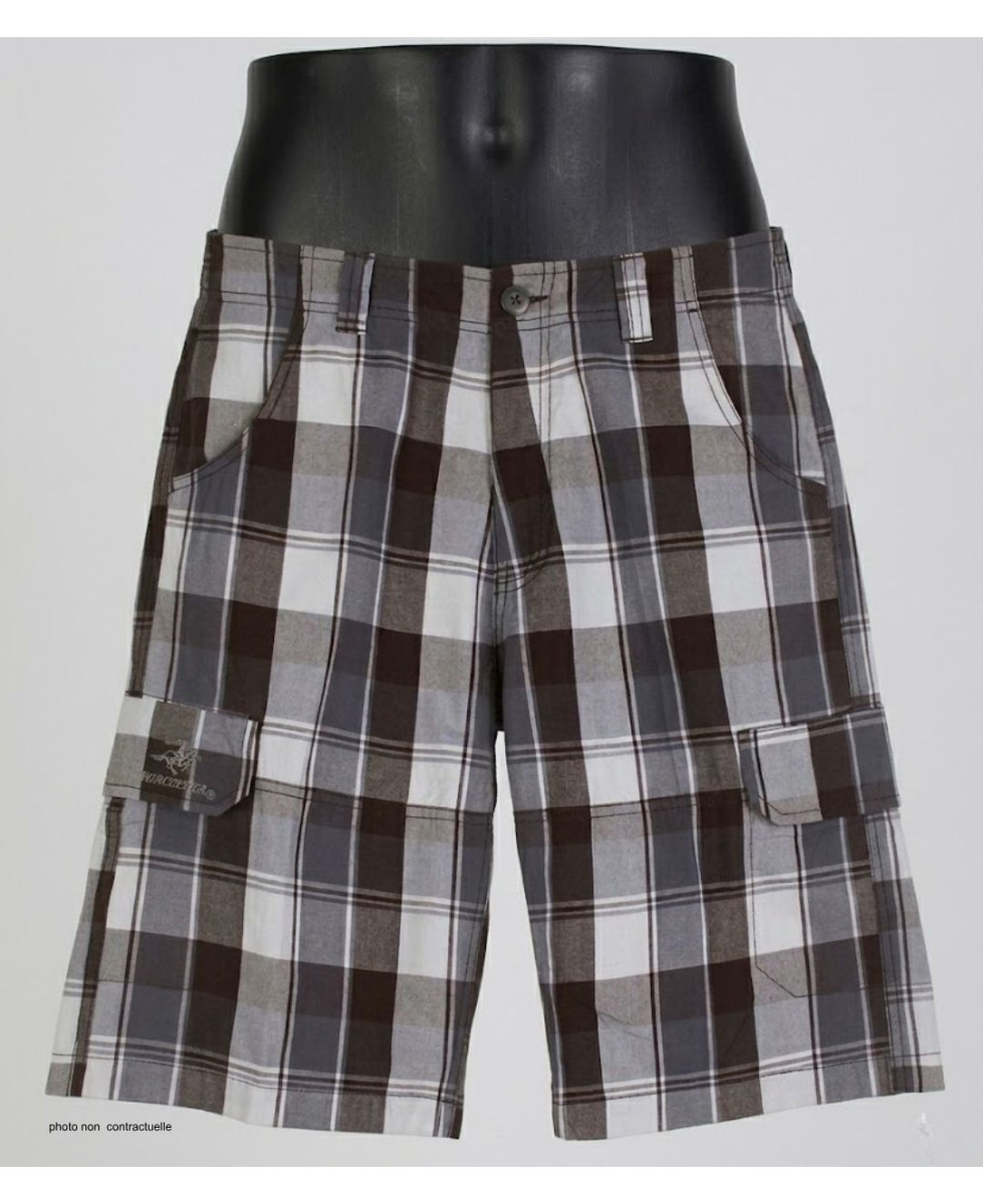 Bermuda Homme WINCHESTER ILLOWA2 Gris Chocolat à Carreaux