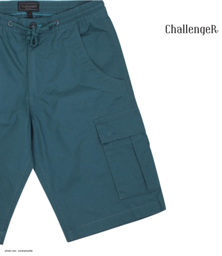 Bermuda Homme CHALLENGER ILOT2 Cargo Taille Élastique Coton