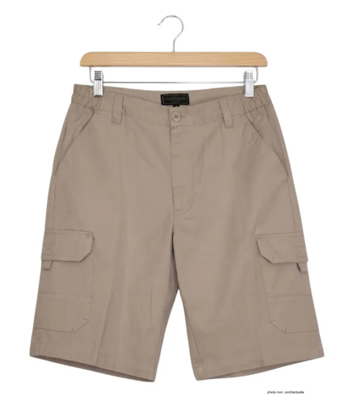 Bermuda Homme CHALLENGER INCA1 Beige Cargo Coton Twill