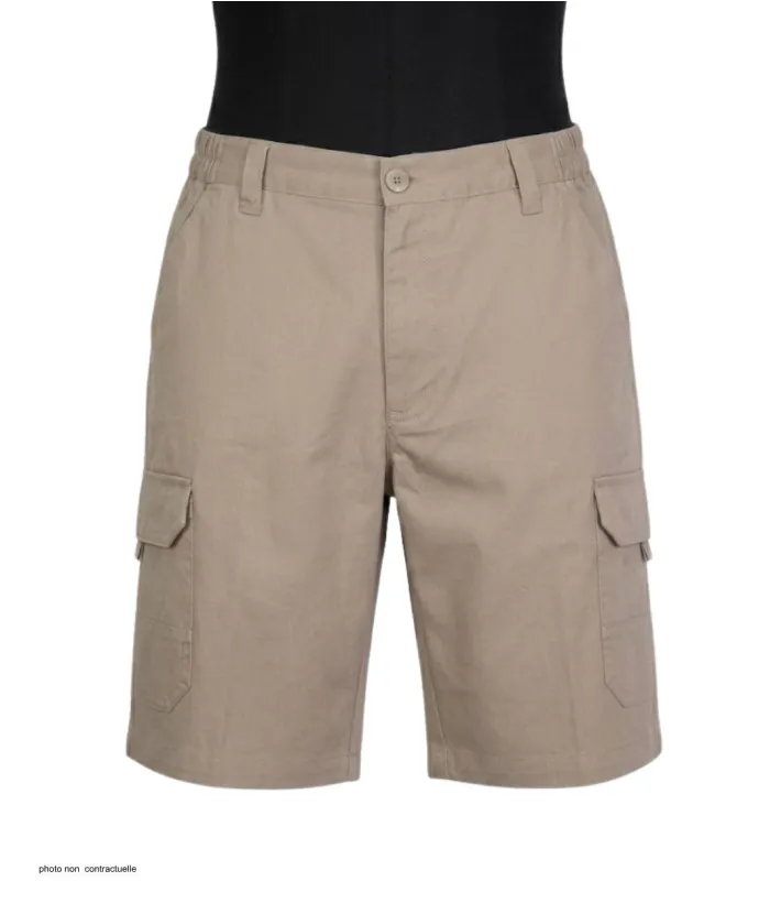 Bermuda Homme CHALLENGER INCA1 Beige Cargo Coton Twill