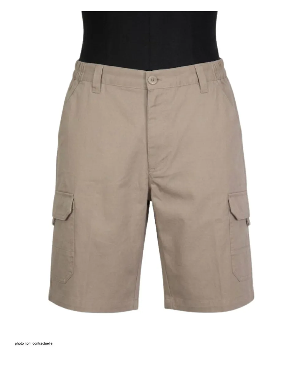 Bermuda Homme CHALLENGER INCA1 Beige Cargo Coton Twill