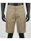 CHALLENGER INDIANA1 : Bermuda homme en canvas stretch beige