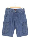 WINCHESTER INDIGO1 : Bermuda en jean homme bleu stone cargo