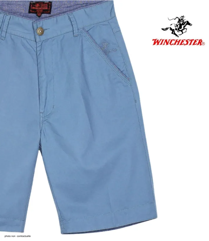 WINCHESTER INDUS1 : Bermuda Bleu en Coton Léger et Respirant