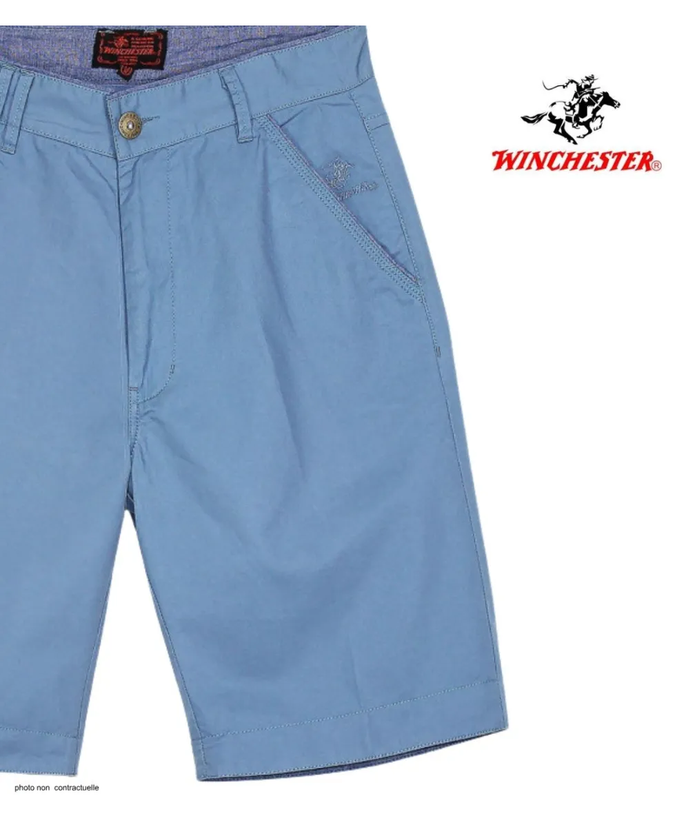 WINCHESTER INDUS1 : Bermuda Bleu en Coton Léger et Respirant
