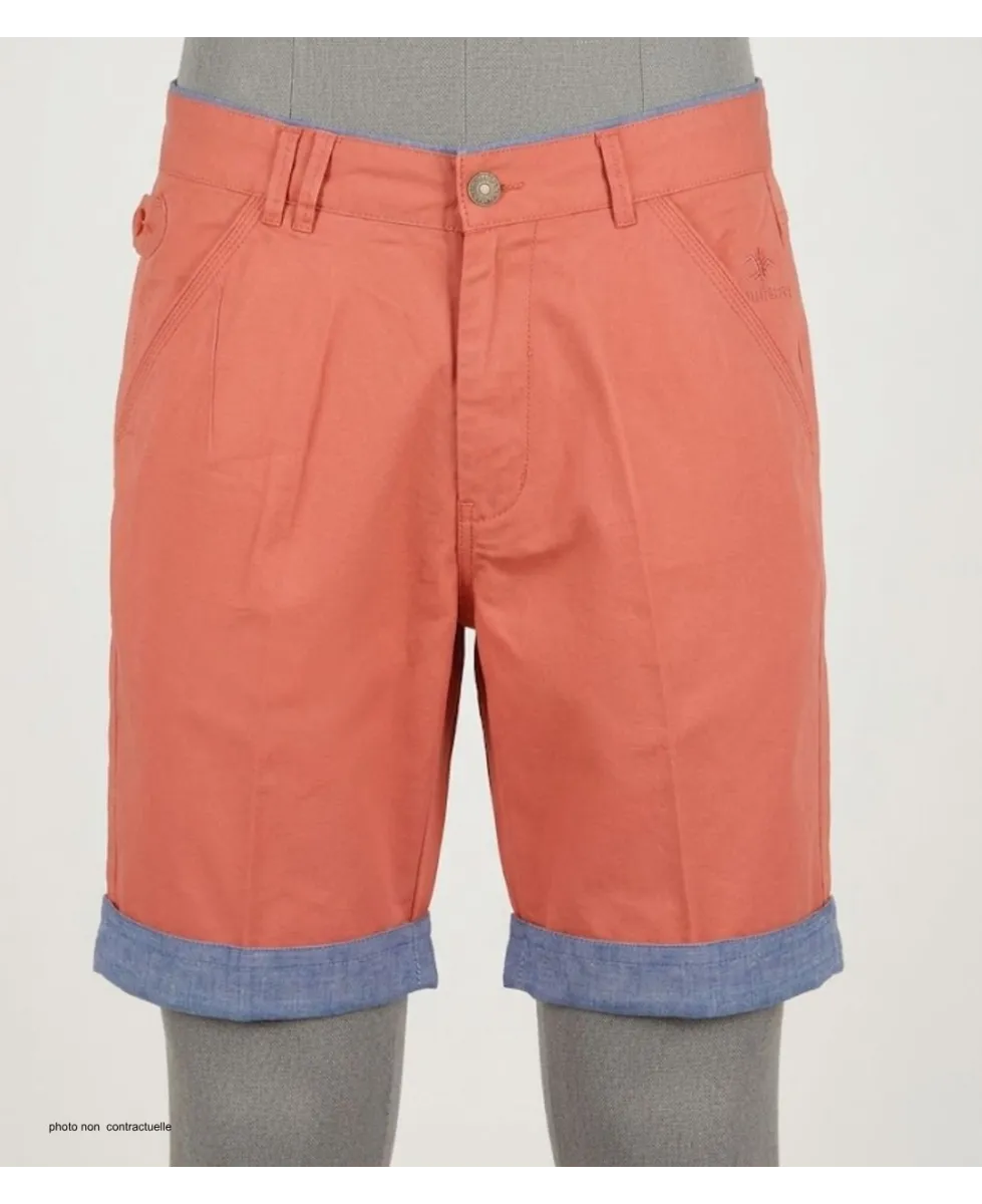 WINCHESTER INDUS2 : Bermuda Orange en Coton Style 2-en-1
