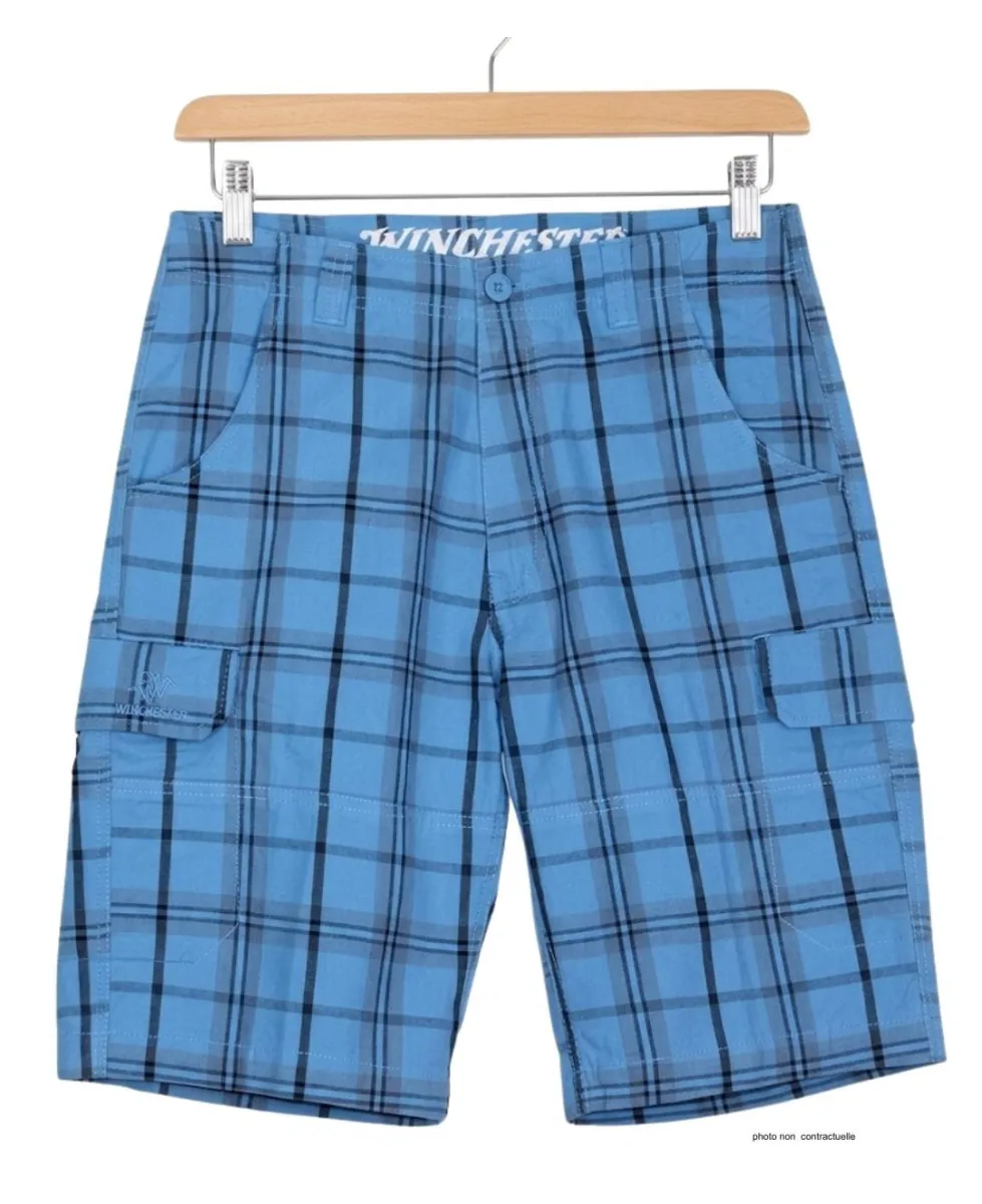 WINCHESTER INTACT1 : Bermuda à Carreaux en Coton pour Homme