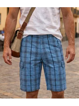 Bermuda pour homme à motifs carreaux de la marque WINCHESTER modèle INTACT1
