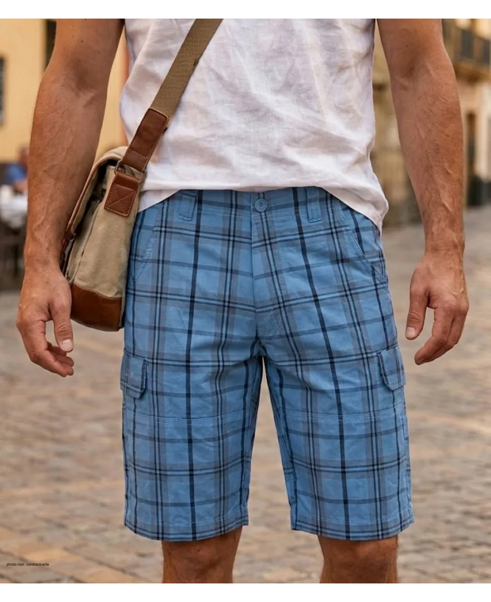 Bermuda pour homme à motifs carreaux de la marque WINCHESTER modèle INTACT1