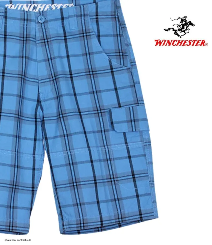 WINCHESTER INTACT1 : Bermuda à Carreaux en Coton pour Homme