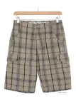 WINCHESTER INTACT2 : Bermuda à Carreaux Beige Noir Gris Homme