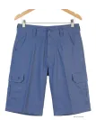 WINCHESTER ISLAND2 : Bermuda Uni en Coton Bleu pour Homme