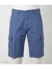 WINCHESTER ISLAND2 : Bermuda Uni en Coton Bleu pour Homme