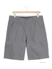 WINCHESTER IVANHOE2 : Bermuda Uni en Coton Gris pour Homme
