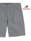 WINCHESTER IVANHOE2 : Bermuda Uni en Coton Gris pour Homme