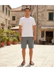 WINCHESTER IVANHOE2 : Bermuda Uni en Coton Gris pour Homme