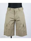 AXXANO AE1103S Bermuda uni beige sable en coton