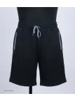 CHALLENGER ISAK1 Bermuda molleton noir poches zippées