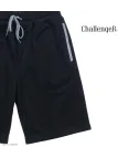 CHALLENGER ISAK1 Bermuda molleton noir poches zippées