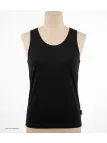 CHALLENGER F105 - Débardeur uni homme noir en pur coton