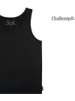CHALLENGER F105 - Débardeur uni homme noir en pur coton